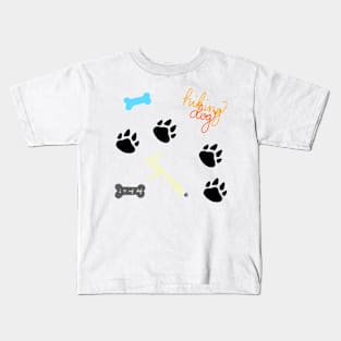 Dog Sticker Pack Kids T-Shirt